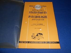 Methodes statistiques en psychologie appliquée