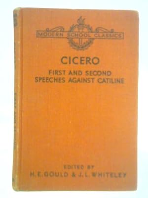 Bild des Verkufers fr Cicero: First and Second Speeches Against Catiline zum Verkauf von World of Rare Books
