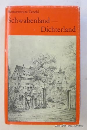 Bild des Verkufers fr Schwabenland - Dichterland. Aus dem Italienischen von Ingeborg Guadagna u. Peter Meuer. Zrich, Classen, 1972. Kl.-8vo. Mit Tafelabbildungen. 142 S. Or.-Lwd. mit Schutzumschlag; dieser etwas beschabt. (ISBN 3717201751). zum Verkauf von Jrgen Patzer