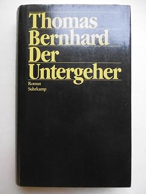 Seller image for Der Untergeher. [Erstausgabe] for sale by Antiquariat Steinwedel