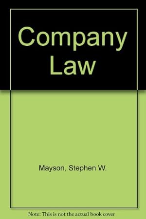 Immagine del venditore per Company Law venduto da WeBuyBooks