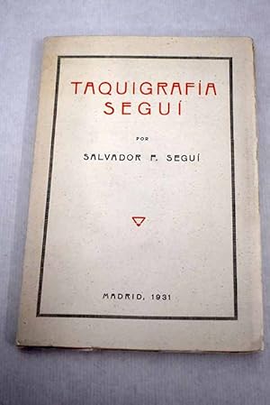 Imagen del vendedor de Taquigrafia Segui a la venta por Alcan Libros