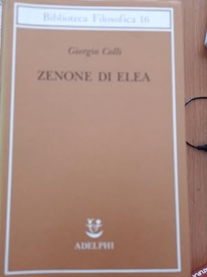 Imagen del vendedor de Zenone di Elea a la venta por librisaggi