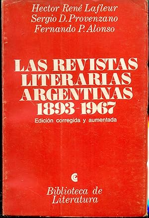 LAS REVISTAS LITERARIAS ARGENTINAS 1893 - 1967