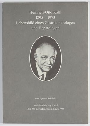 Image du vendeur pour Heinrich Otto Kalk 1895-1973 Lebensbild eines Gastroentereologen. mis en vente par Antiq. F.-D. Shn - Medicusbooks.Com