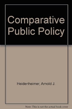 Image du vendeur pour Comparative Public Policy mis en vente par WeBuyBooks