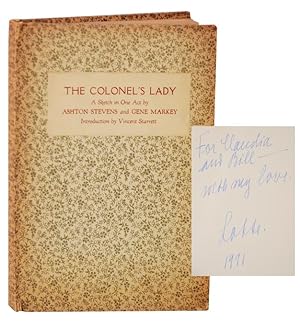 Image du vendeur pour The Colonel's Lady: A Sketch in One Act (Signed Association Copy) mis en vente par Jeff Hirsch Books, ABAA