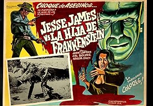 Bild des Verkufers fr Jesse James Meets Frankenstein's Daughter 12.5'x17' Mexican Lobby Card Horror zum Verkauf von DTA Collectibles