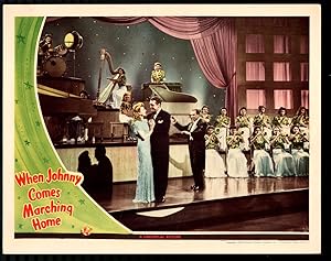 Seller image for When Johnny Comes Marching Home 11'x14' Lobby Card Jane Frazee Allan Jones for sale by DTA Collectibles