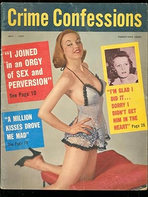 Crime Confessions Magazine July 1957- true crime