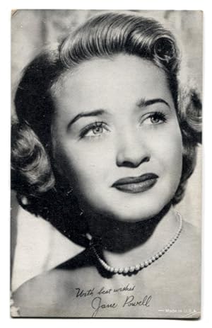 Jane Powell Original Arcade Card Blank back