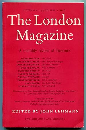 Bild des Verkufers fr The London Magazine - A Monthly Review of Literature, September 1954, Volume 1, Number 8 zum Verkauf von Between the Covers-Rare Books, Inc. ABAA