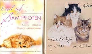 2 Bücher: Engel auf Samtpfoten. Katzen - liebevolle Begleiter unseres Lebens / Meine Katzen