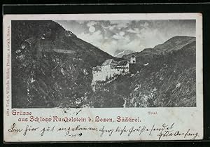 Bild des Verk�ufers f�r Mondschein-Ansichtskarte Bozen, Schloss Runkelstein zum Verkauf von Bartko-Reher