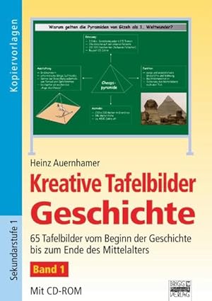 Bild des Verkufers fr Kreative Tafelbilder Geschichte, Bd. 1: 65 Tafelbilder vom Beginn der Geschichte bis zum Ende des Mittelalters (Kopiervorlagen / CD-ROM fehlt!). zum Verkauf von Antiquariat Thomas Haker GmbH & Co. KG