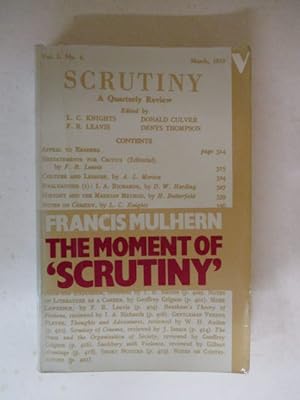 The Moment of 'Scrutiny'