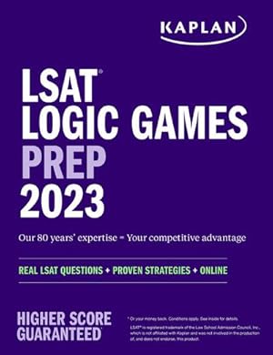 Bild des Verkufers fr LSAT Logic Games Prep 2023: Real LSAT Questions + Proven Strategies + Online zum Verkauf von AHA-BUCH GmbH