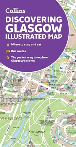 Seller image for Discovering Glasgow Illustrated Map : Ideal for Exploring for sale by Smartbuy