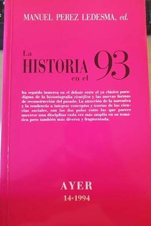 Imagen del vendedor de LA HISTORIA EN EL 93. a la venta por Libreria Lopez de Araujo