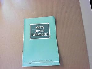 Imagen del vendedor de Points de vue initiatiques n35 4e trimestre 1979 a la venta por JLG_livres anciens et modernes