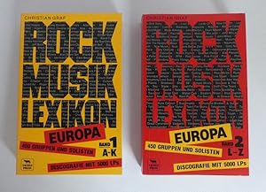 Bild des Verkufers fr Rockmusik Lexikon. 450 Gruppen und Solisten. Discographie mit 5000 LPs. Band 1 A-K/ Band 2 L-Z. zum Verkauf von Antiquariat Maralt