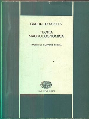 Image du vendeur pour Teoria macroeconomica mis en vente par Librodifaccia