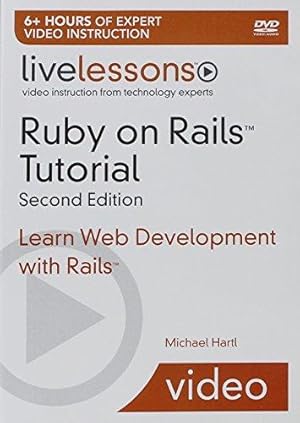 Immagine del venditore per Ruby on Rails 3 LiveLessons, Second Edition - DVD: Learn Rails by Example venduto da WeBuyBooks