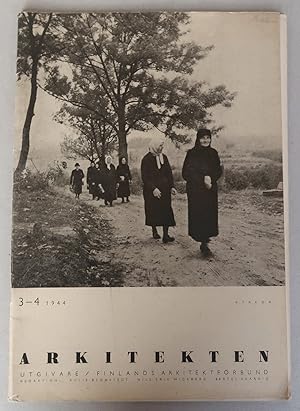 Bild des Verkufers fr Arkitekten, Nr 3-4, 1944: Kyrkor zum Verkauf von Antikvariat Valentinska