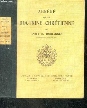 Bild des Verkufers fr Abrege de la doctrine chretienne - 5e edition - cours moyen zum Verkauf von Le-Livre