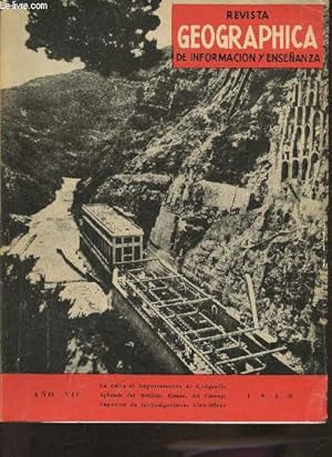 Bild des Verkufers fr Revista geographica de informacion y ensenanza Ano VII 1960-Sommaire: La uva de Almeria (estudio geografico) par Joaquin Bosque Maurel- Factores geograficos de la industria electrica espanola par Angel Cabo Alonso- La personalidad geografica de Monegros p zum Verkauf von Le-Livre