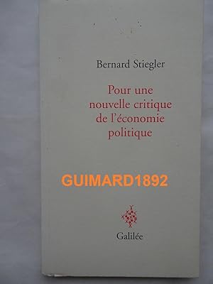 Pour une nouvelle critique de l'économie politique