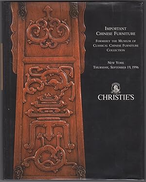 Important Chinese Furniture, Formerly the Museum of Classical Chinese Furniture Collection