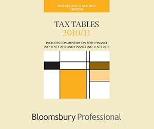 Bild des Verkufers fr Tax Tables Finance Act No.3 2010/11 zum Verkauf von WeBuyBooks