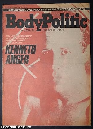 Imagen del vendedor de The Body Politic: a magazine for gay liberation; #82, April, 1982; Kenneth Anger a la venta por Bolerium Books Inc.