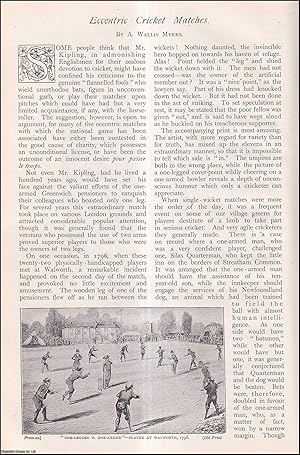 Image du vendeur pour Eccentric Cricket Matches. An uncommon original article from The Strand Magazine, 1903. mis en vente par Cosmo Books