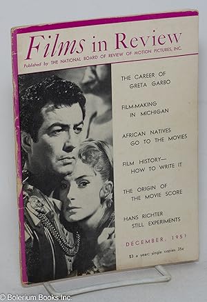 Seller image for Films in Review: vol. 2, #10, December 1951: African Natives Go to the Movies for sale by Bolerium Books Inc.