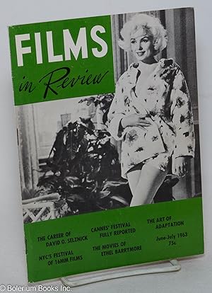 Immagine del venditore per Films in Review: vol. 14, #6, June-July 1963: Marilyn Monroe cover venduto da Bolerium Books Inc.