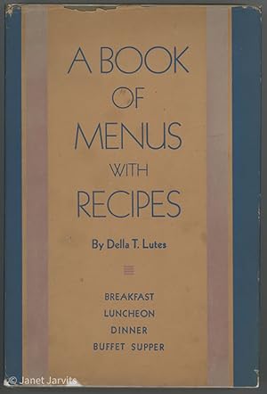 A Book Of Menus With Recipes