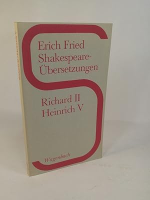 Richard II. Heinrich V. Shakespeare-Übersetzungen.