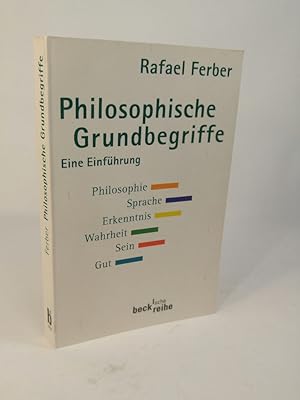 Bild des Verk�ufers f�r Philosophische Grundbegriffe Eine Einf�hrung zum Verkauf von ANTIQUARIAT Franke BRUDDENBOOKS
