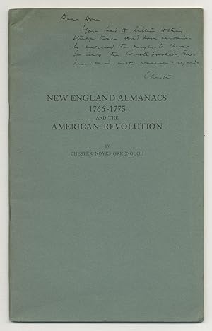 New England Almanacs 1766-1775 and the American Revolution