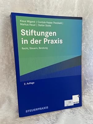 Seller image for Stiftungen in der Praxis: Recht, Steuern, Beratung Recht, Steuern, Beratung for sale by Antiquariat Jochen Mohr -Books and Mohr-