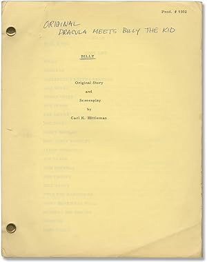 Bild des Verkufers fr Billy the Kid Versus Dracula [Billy] (Original screenplay for the 1966 film) zum Verkauf von Royal Books, Inc., ABAA