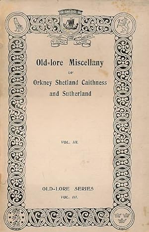 Imagen del vendedor de Orkney and Shetland Miscellany Index 1909. Old-Lore Series a la venta por Barter Books Ltd
