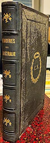 Image du vendeur pour Mmoires historiques sur l'AUSTRALIE, traduits de l'italien en franais par l'Abb Falcimagne. Avec des notes et une histoire de la dcouverte de l'OR, rdiges par le traducteur. mis en vente par DKB LIVRES ANCIENS