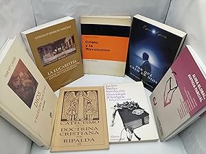 Imagen del vendedor de PACK 7 Libros de Religin: Introduccin a la sociologa de la religin / Catecismo de la Doctrina Cristiana / Aldea Global, Justicia Parcial / La Eucarista / Cristo y la revolucin / Por qu creo en Dios / Dios y nuestra felicidad a la venta por Libros Angulo