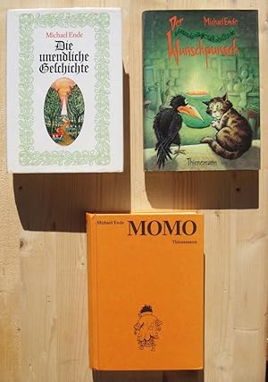 Drei Bücher: 1. Die unendliche Geschichte [Leinen] ; 2. Momo [Auflage 2001] ; 3. Der satanarchäol...