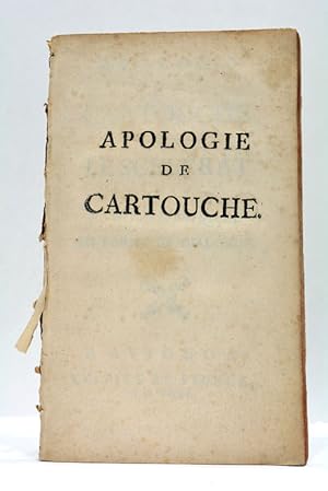 Bild des Verk�ufers f�r Apologie de Cartouche, ou le Sc�l�rat Justifi� par la grace du P�re Quesnel. En forme de dialogue. zum Verkauf von �ltimo Cap�tulo S.L.