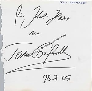 Original Autogramm Tom Gerhardt /// Autogramm Autograph signiert signed signee