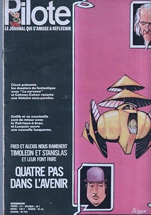 Image du vendeur pour revista: Pilote numero 606: Quatre pas dans lavenir, trasera caricatura de Steve Mac Queen mis en vente par El Boletin